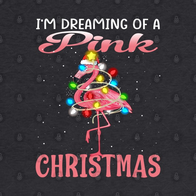 Flamingo Christmas I'm Dreaming Of A Pink Christmas by intelus